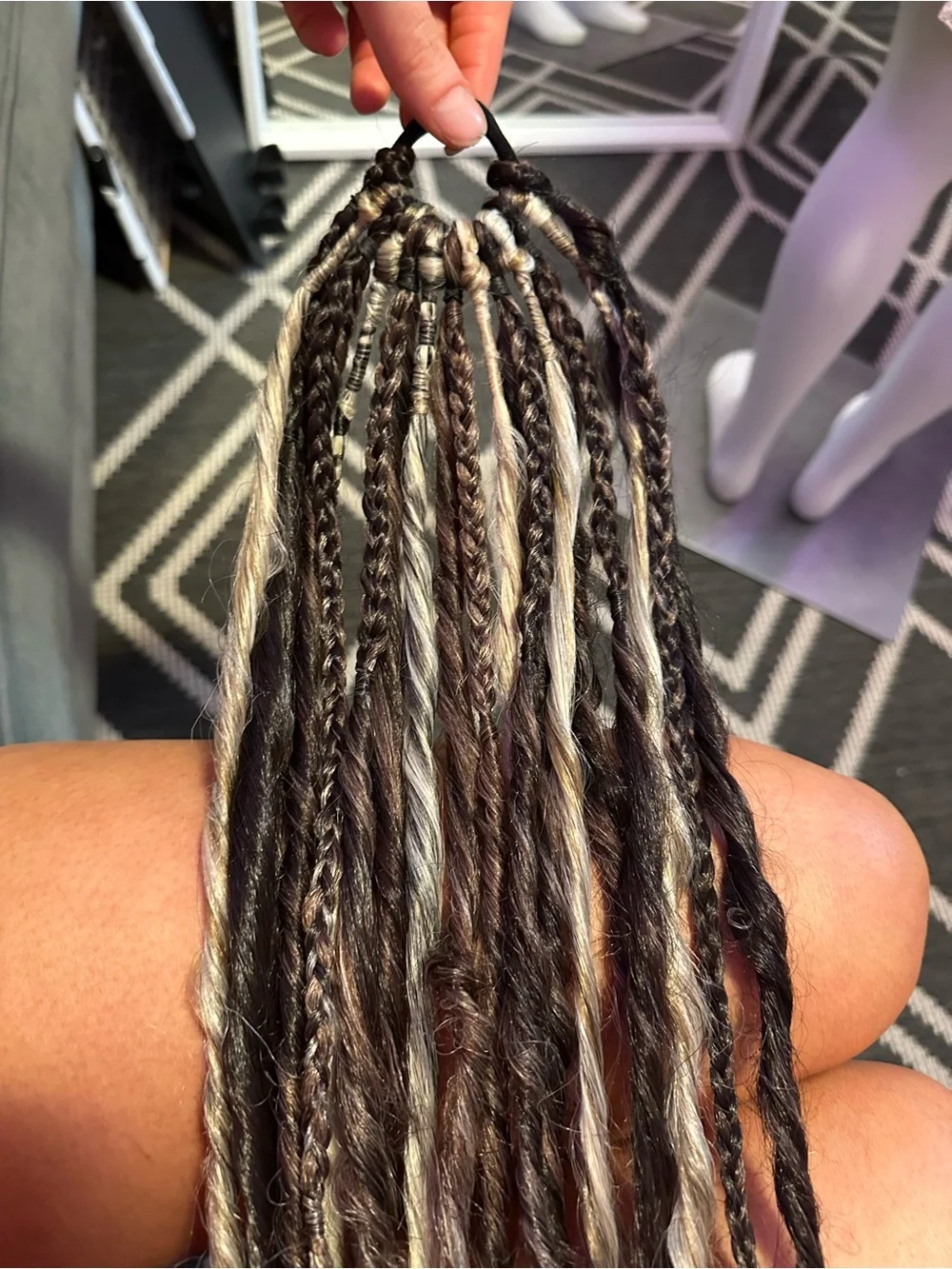 Boho Mixed Braids Hair Extensions - Brown & Blonde